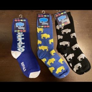 Lot of Three Pair Buffalo Adult Socks NEW